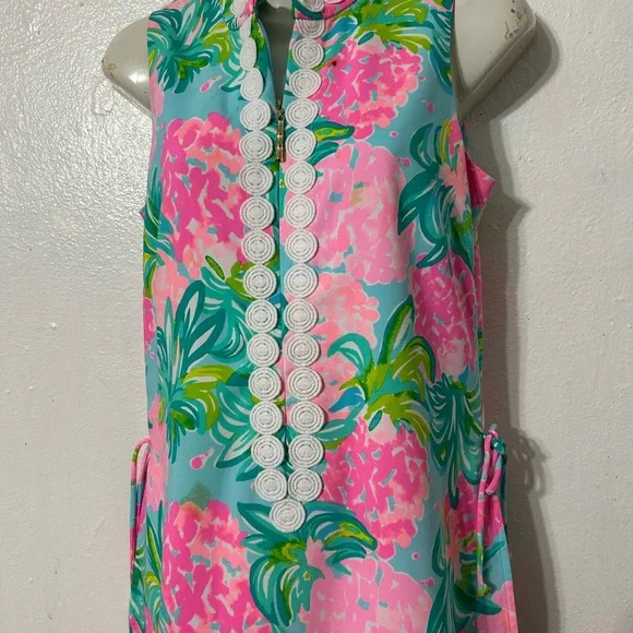 Lilly Pulitzer Pink and Blue Floral Dress - Picture 5 of 10